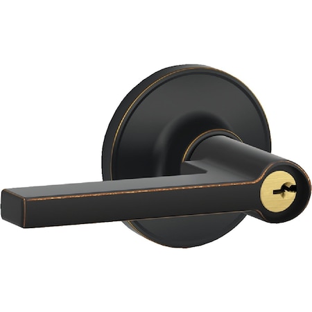 Dexter By Schlage Solstice Aged Bronze Entry Door Lever Lockset J54VSOL716